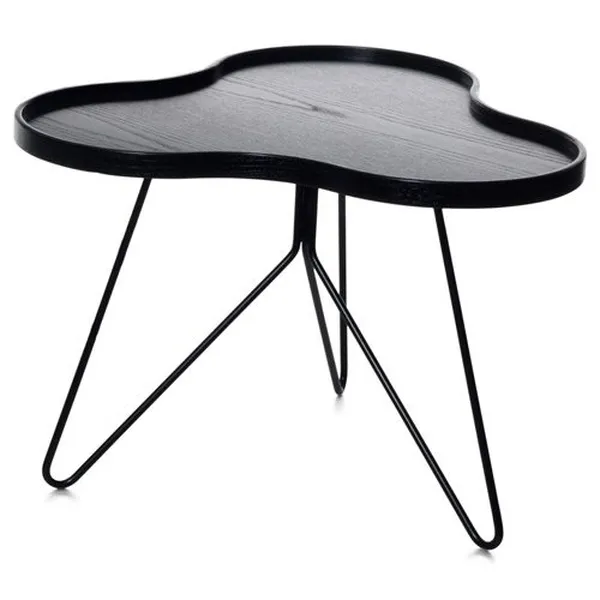 Flower Mono Soffbord 66 cm Svartlaserad/Svart