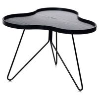 Flower Mono Soffbord 66 cm Svartlaserad/Svart