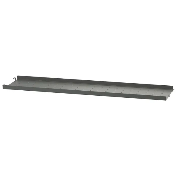 String Shelf With Low Edge Metal Hylde Med Lav Kant Metal 78x20 cm Mørkegrå