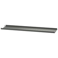String Shelf With Low Edge Metal Hylde Med Lav Kant Metal 78x20 cm Mørkegrå