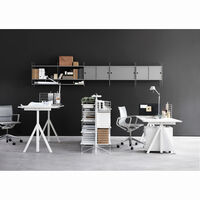 String Gavler Gulv 30x115 cm 2-pk Hvit
