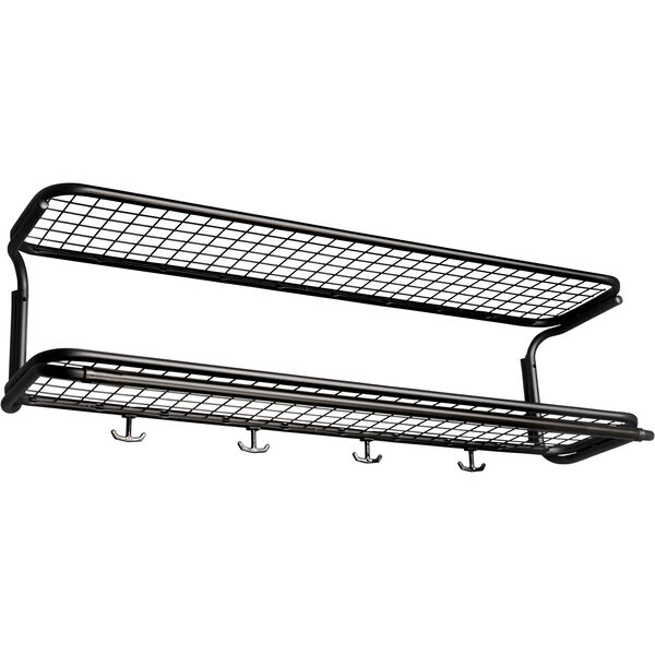 Classic 650 Hattehylde Dobbelt Sort 80 cm 3 Kroge