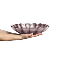 Oyster Skål 31 cm Plommon