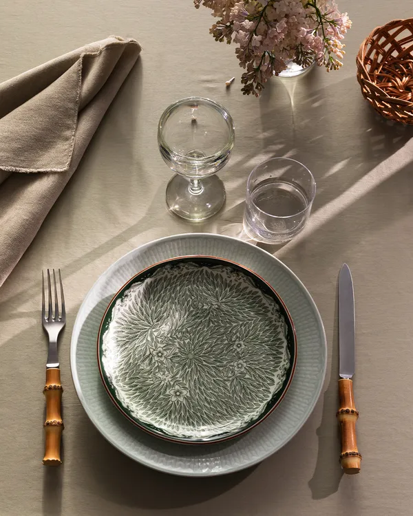 Ostindia Floris Tallerken 20 cm 4-pak Grøn