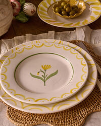 Cottage Flower Tallerken 28 cm Gul