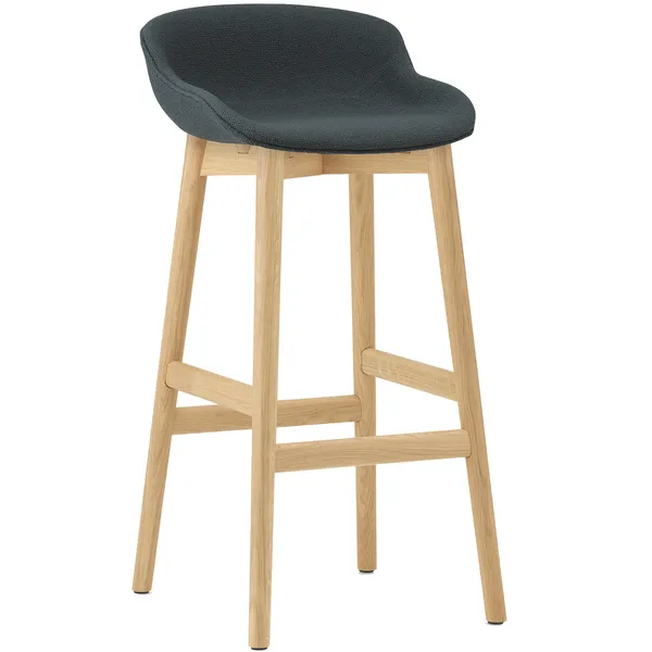 Hyg Barstol 75 cm Mørkegrå / Eik