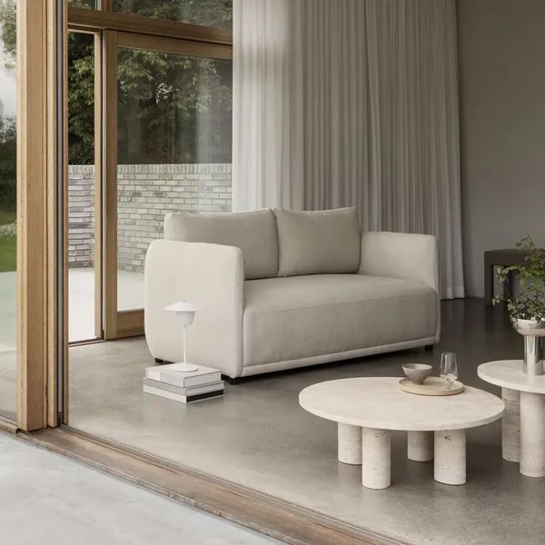 Volos Sidebord Ø52 Travertin