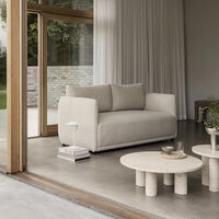 Volos Sidebord Ø52 Travertin