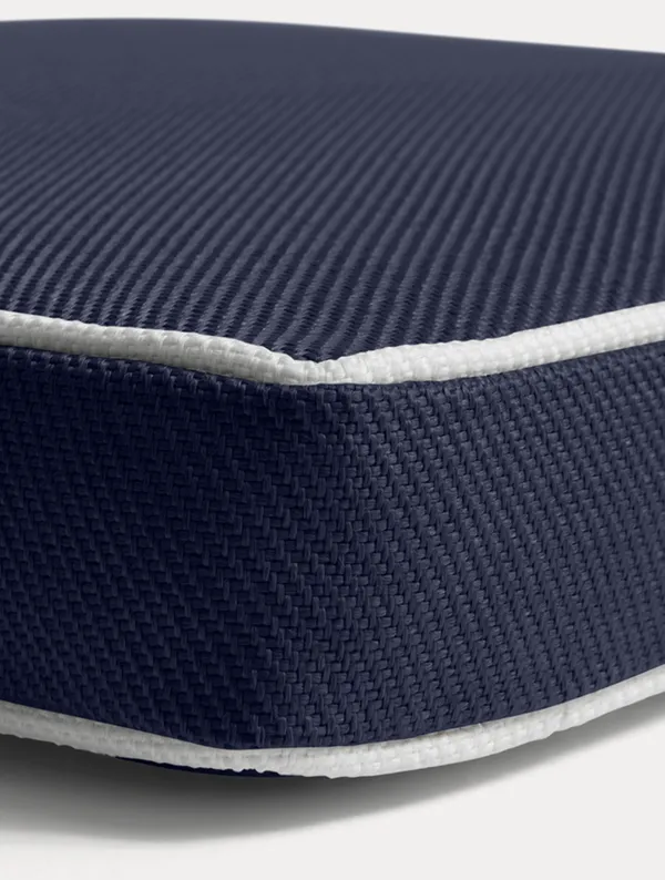 Plain Solsängsdyna 50x186 cm Marinblå