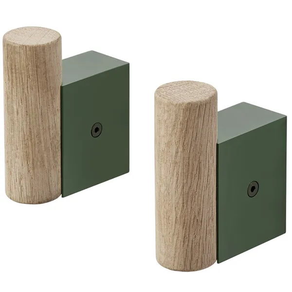 Attach Krokar 2-pack Mörkgrön