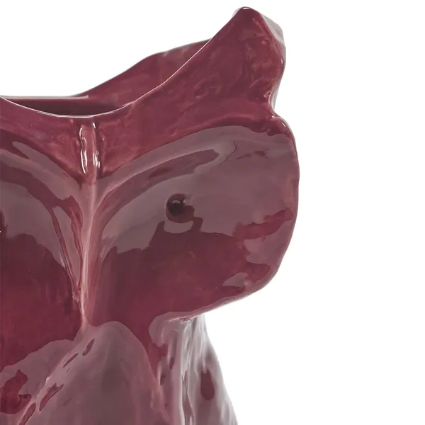 After Midnight Owl vase L Aubergine