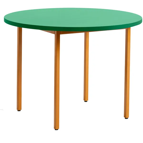 Two-Colour Bord Ø105 cm Ochre / Green Mint