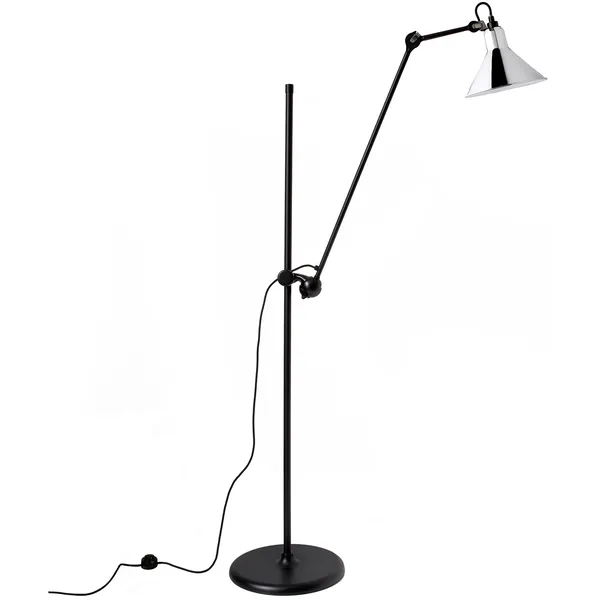 La Lampe Gras N°215 Gulvlampe Sort / Krom
