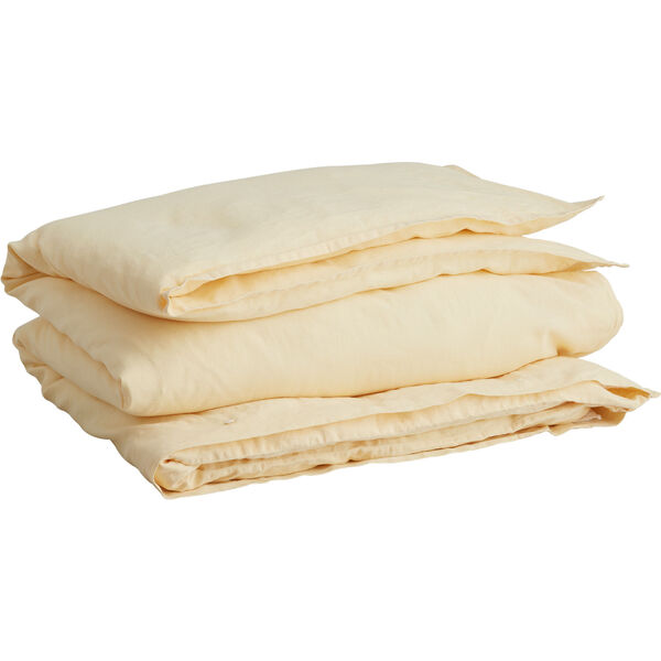 Cotton Linen Dynebetræk 150x210 cm Butter Yellow