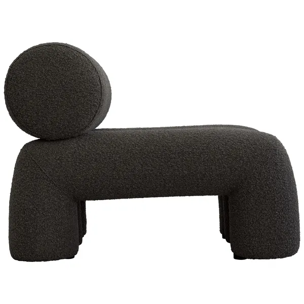 Foku Loungestol Bouclé Deep Taupe