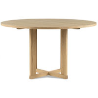 Arv Bord Hvitpigmentert Eik Ø130 cm