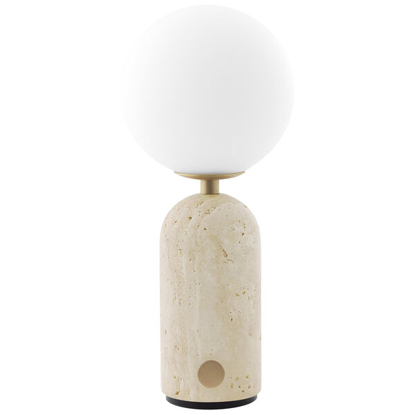 Torrano Bordslampa Portabel Travertin