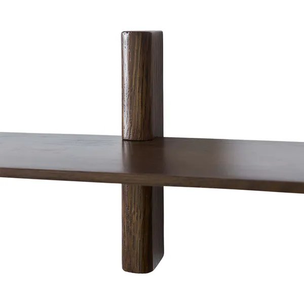 Noir Hylla Enkel 50 cm Mörkbetsad