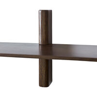 Noir Hylla Enkel 50 cm Mörkbetsad