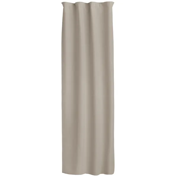 Nightfall Pimennysverho Laskostusnauhalla 135x250 cm Warm Beige