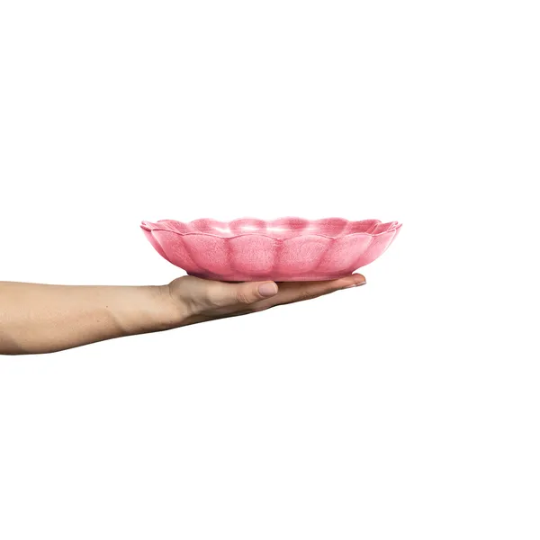 Oyster Skål 24 cm Rosa