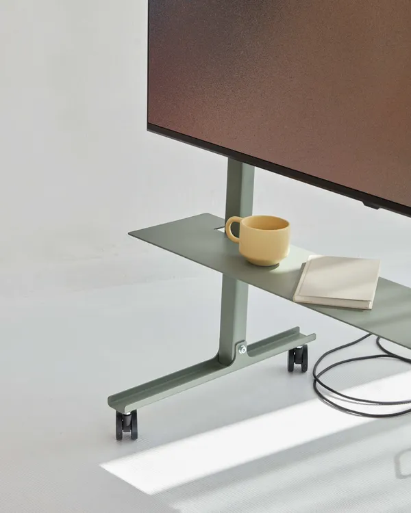 Straight Rollin' Tv Stand Mossy Green