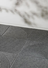 Zen Ovimatto 45x45 cm Horizontal & Circular Grey