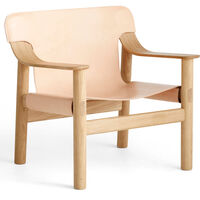 Bernard Lounge Chair Water-based Lacquered Oak/Natural Leather