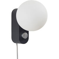 Alumina Table Lamp with Sphere IV Black