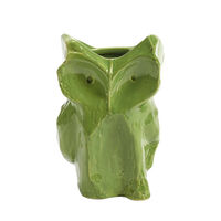 After Midnight Owl vase M Green
