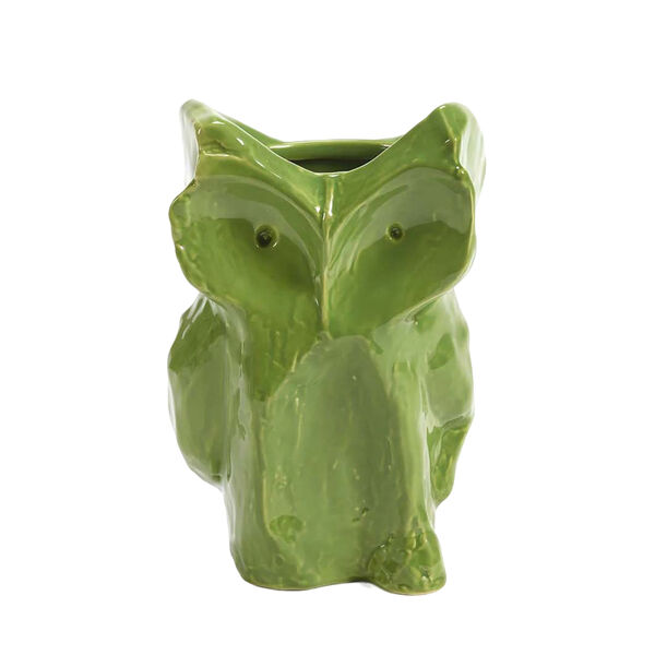 After Midnight Owl vase M Green