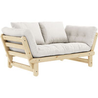 Beat Soffa Med Madrass Lackerad / Natur