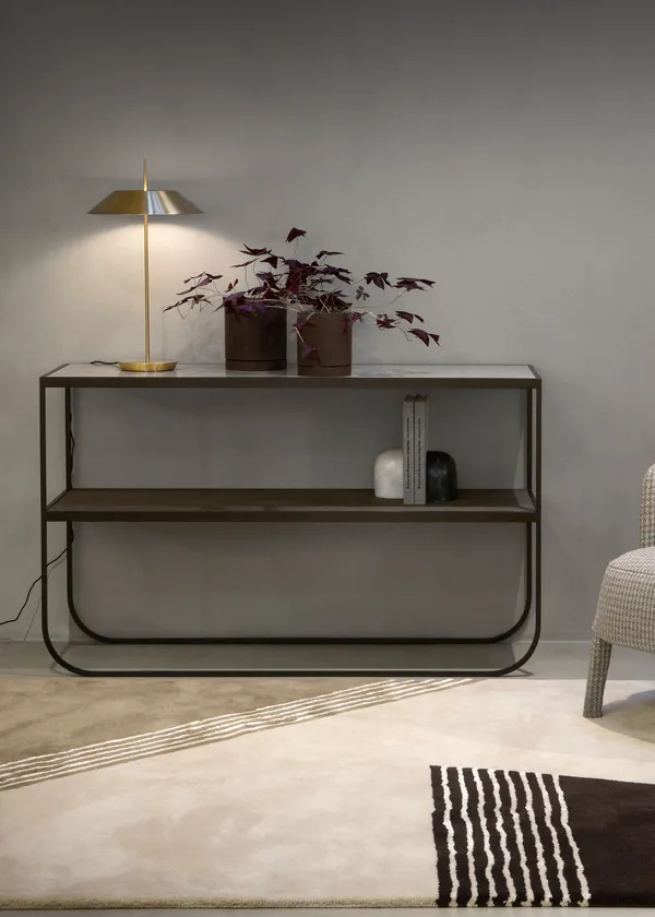 Tati Console 120 Sidobord Gjort av sten Quartz Grey / Elegant Grey