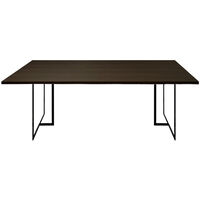 Square Spisebord 200x100x75 Black Oak