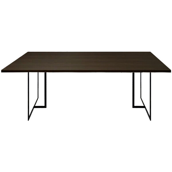 Square Spisebord 200x100x75 Black Oak