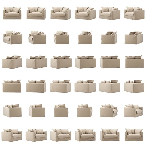 Le Grand Air Love Seat Bomull Beige