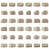 Le Grand Air Love Seat Bomull Beige