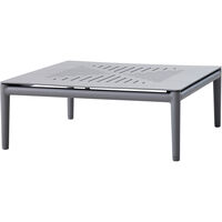 Conic Sofabord 75x75 cm Light Grey Aluminum