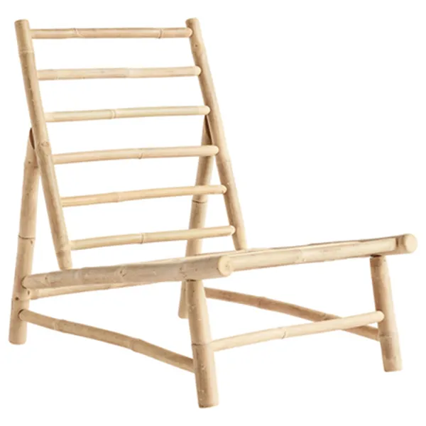 Loungefåtölj Bambu 55 cm Natur
