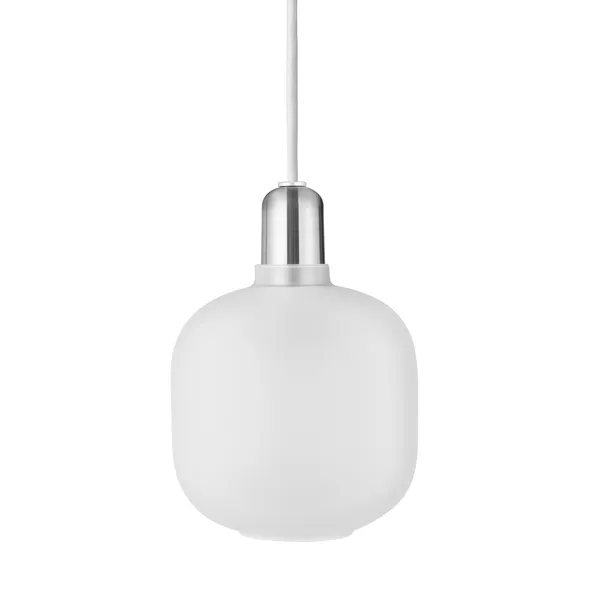 Amp Pendel Liten Mattvit/Zink