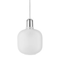 Amp Pendel Liten Mattvit/Zink