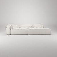 Grand Betræk åben ende Højre Steam White