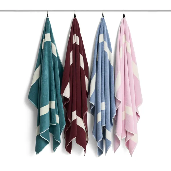 Stripe Bath Towel 100x150 cm Dusty Blue