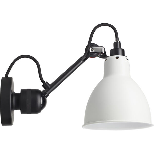 Lampe Gras N°304 Seinävalaisin Johdolla Musta / Valkoinen
