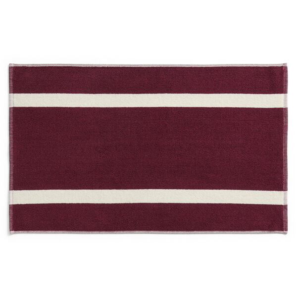 Stripe Badrumsmatta Vinröd
