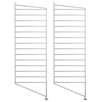 String Gavle Gulv 30x85 cm 2-pak Galvanized