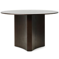 Bue Dining Table Ø120 cm Dark Stained Oak