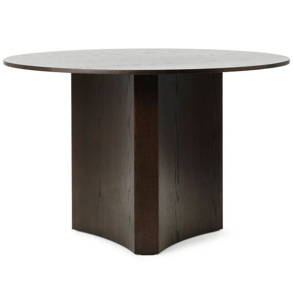 Bue Dining Table Ø120 cm Dark Stained Oak