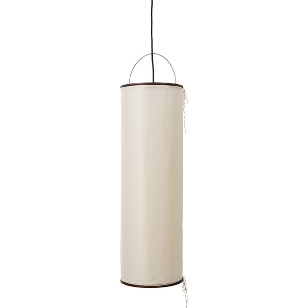 Silk Lantern Riippuvalaisin Natural White Silk / Musta