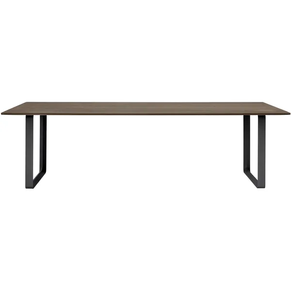 70/70 Bord 108x255 cm Massiv Røget Eg / Sort